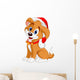 Christmas dog Wall Decal