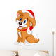 Christmas dog Wall Decal