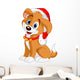 Christmas dog Wall Decal