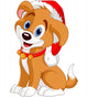 Christmas dog Wall Decal
