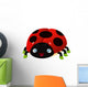 Illustration Ladybug Cartoon Wall Decal