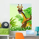 Cute Giraffe Cartoon Smiling
