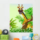 Cute Giraffe Cartoon Smiling