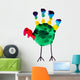 Thanksgiving turkey child art Wall Decal