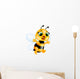Funny bee cartoon Wall Decal
