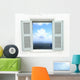 Window with Mountain and