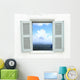 Window with Mountain and