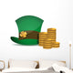 Coins and Saint Patricks Wall Decal