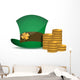 Coins and Saint Patricks Wall Decal