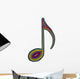 Rainbow Music Note Wall Decal