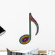 Rainbow Music Note Wall Decal