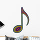 Rainbow Music Note Wall Decal