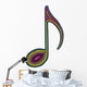 Rainbow Music Note Wall Decal