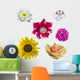 Different Flowers Collection Wall Mural