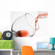 bottle and glass Wall Mural