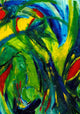 abstract art - hand painted Wall Mural