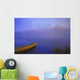 Canoe On Patricia Lake, Jasper National Park, Alberta, Canada Wall Mural