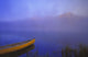 Canoe On Patricia Lake, Jasper National Park, Alberta, Canada Wall Mural