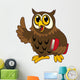 Cartoon Owl Bird with Wall Decal