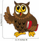 Cartoon Owl Bird with Wall Decal