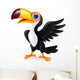 Toucan bird cartoon Wall Decal