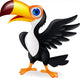 Toucan bird cartoon Wall Decal