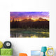 Small Mountain Lake With Submerged Logs Wall Mural