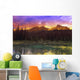 Small Mountain Lake With Submerged Logs Wall Mural