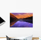 Calm Lake With Mountain Behind Wall Mural