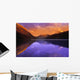 Calm Lake With Mountain Behind Wall Mural