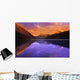 Calm Lake With Mountain Behind Wall Mural