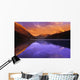 Calm Lake With Mountain Behind Wall Mural