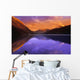 Calm Lake With Mountain Behind Wall Mural