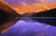 Calm Lake With Mountain Behind Wall Mural