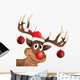 Rudolph Red-nose Reindeer Wall Decal