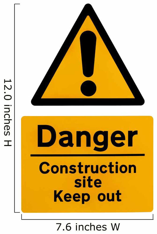 Construction Site Warning Sign