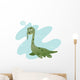 Funny Nessie Eating Wall Decal