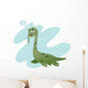 Funny Nessie Eating Wall Decal