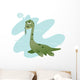 Funny Nessie Eating Wall Decal