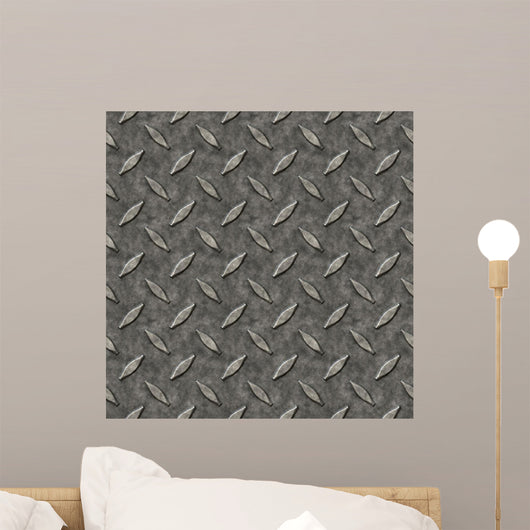 Diamond Plate Metal Wall Mural
