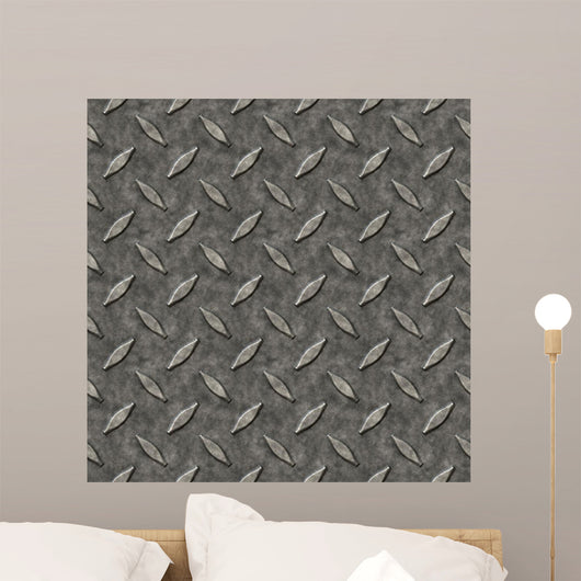 Diamond Plate Metal Wall Mural