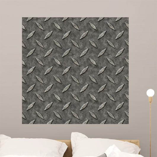 Diamond Plate Metal Wall Mural