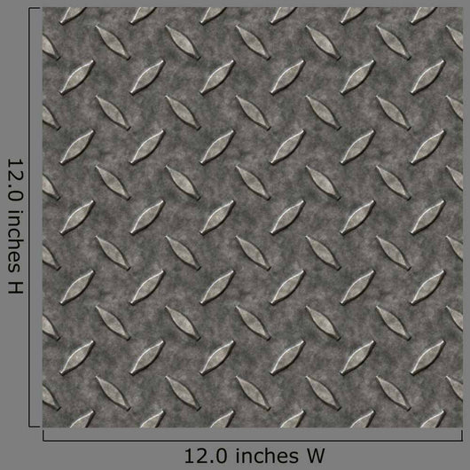 Diamond Plate Metal Wall Mural