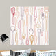 Kitchen utensils - seamless pattern Wall Mural