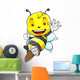 Cute Honey Bee Wall Decal