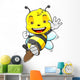 Cute Honey Bee Wall Decal