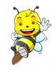 Cute Honey Bee Wall Decal