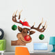 Rudolph Reindeer Winking with