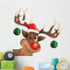 Rudolph Reindeer Winking with