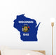 Wisconsin Map Wall Decal